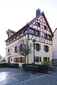 Außenansicht des historischen Fachwerkstadels - Foto © Stefan Schaller