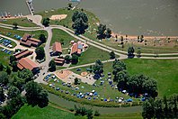 Zeltplatz Muhr am See Nürnberg Luftbild Hajo Dietz